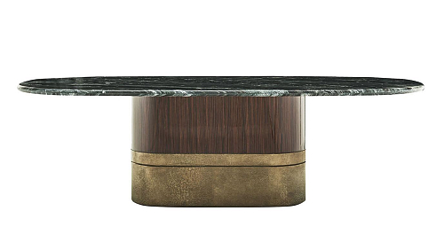 Alma ovale eettafel met marmeren blad