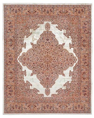 Tabriz Fashion babyblauw zijden vloerkleed