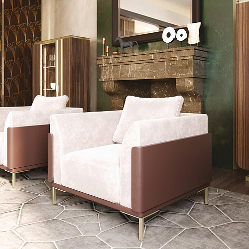 Fauteuil italien contemporain Vittoria
