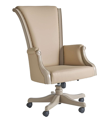 Fauteuil de bureau pivotant beige