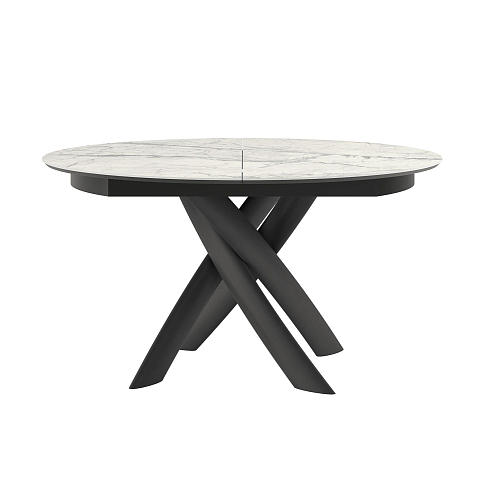 Table à manger ronde extensible Style