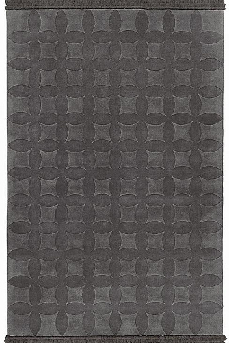 Tapis tufté main gris ardoise