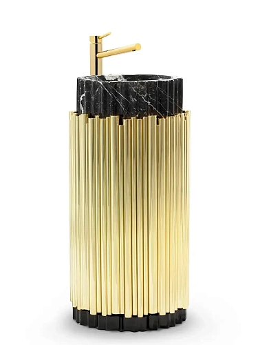 Lavabo Harmony noir/or