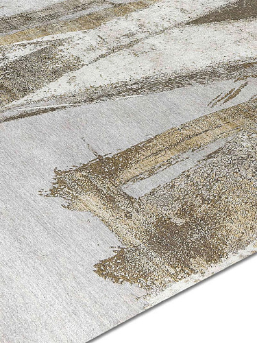 Gold handgeweven vloerkleed