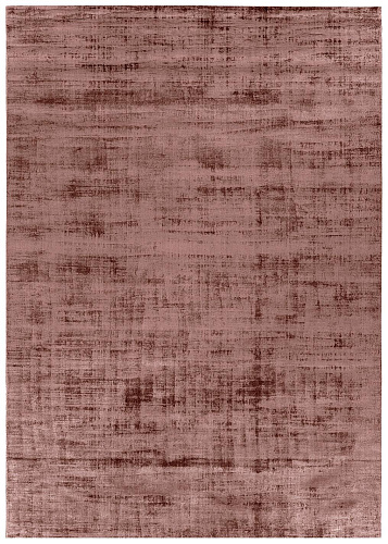 Tapis en soie de banane terracotta