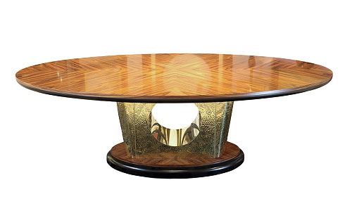 Ovale eettafel in palissanderhout