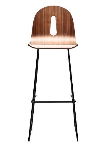 Gotham Woody SL walnoten hoge barkruk