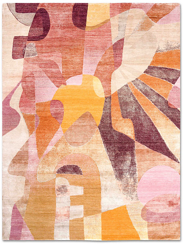 Red Sunset luxe vloerkleed