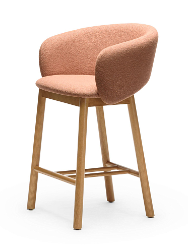 Bel roze terracotta barkruk