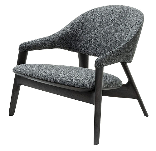 Fauteuil lounge gris Egle