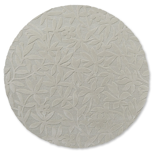 Cleavers naturel rond vloerkleed
