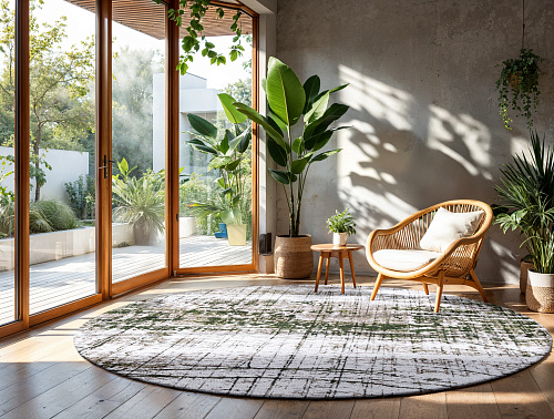 Jersey Stone rond vloerkleed