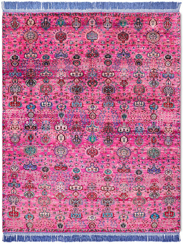 Tapis de luxe fait main Isfahan rose