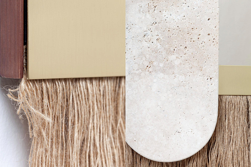 Souk Ecru Shell decoratieve wandspiegel