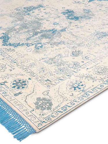 Light Blue luxe vloerkleed