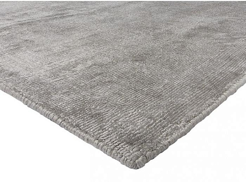Tapis Shiny gris clair handloom
