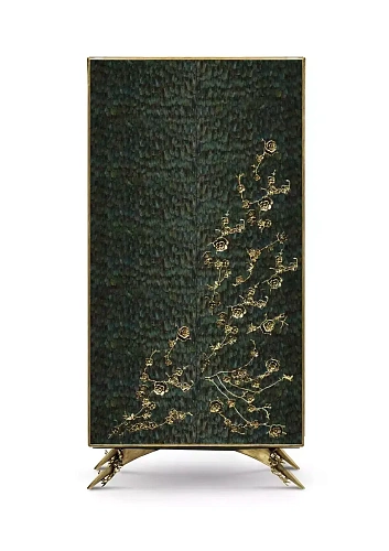 Armoire Mirage plumes de paon