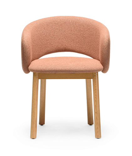 Chaise Bel Terracotta en frêne