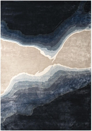 Tapis Onda indigo