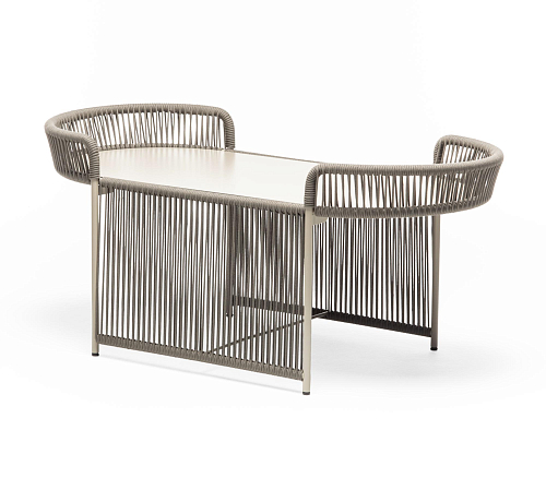 Table basse d'extérieur ovale Altana Sable