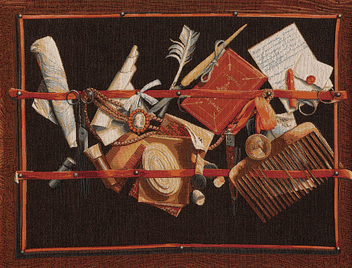 Tapisserie murale Cabinet de curiosités, E. Collier