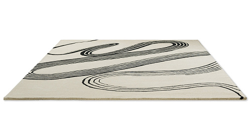 Tapis fait main Decor Flow sable doux tufté