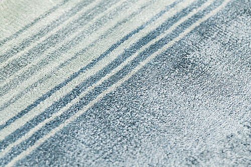 Tapis en viscose tissé main Ocean