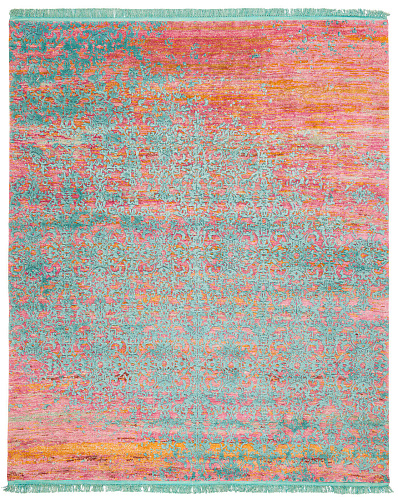 Milano Radi Raved Deluxe roze aqua vloerkleed