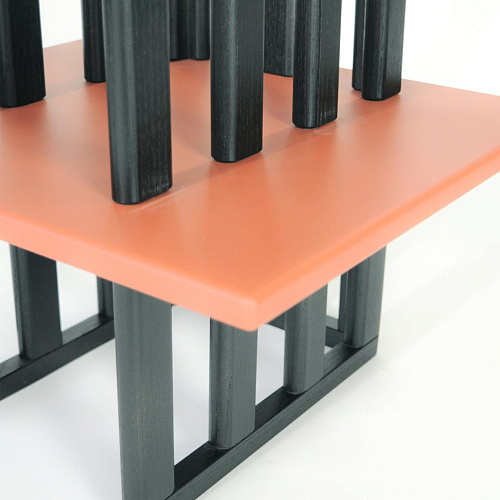 Table d’appoint en bois rose et noir