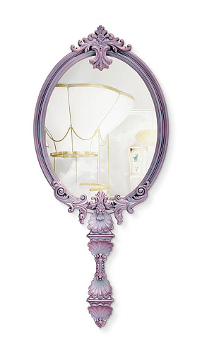 Miroir mural Caméléon mystique rose