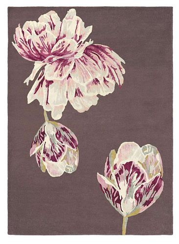 Tranquility aubergine vloerkleed