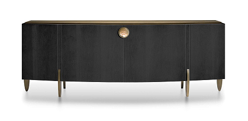 Glanzend en parelmoer buffet met bronzen poten