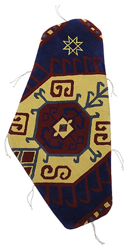 Geo Art Turkmenistan handgeweven vloerkleed