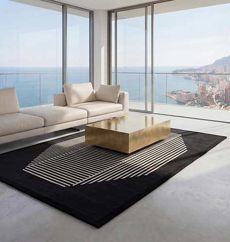Tapis Octagon Lines Dark