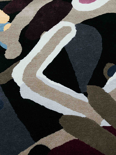 Tapis rond Snake