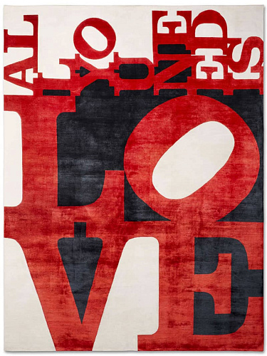 All You Need Is Love luxe handgeknoopt vloerkleed