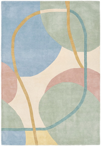 Soft Circles Pastel vloerkleed