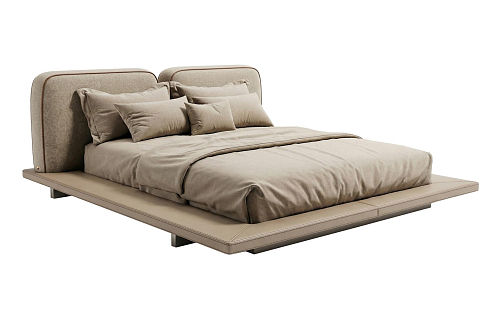 Aura laag bed met hoofdbord