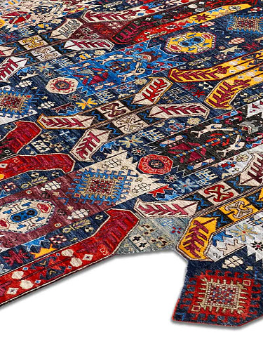 Multishape handgemaakt luxe vloerkleed