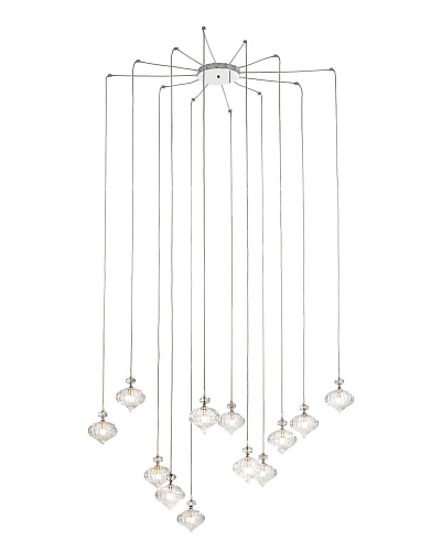 Lustre en verre soufflé de Murano 12 lumières