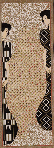 Dame van Klimt wandtapijt
