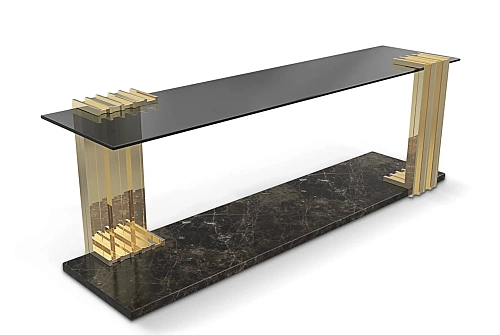 Table d’appoint longue Whirlwind