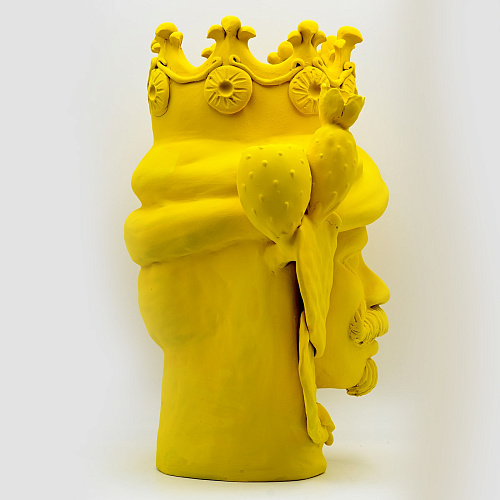 Sculpture jaune mate Moorkop