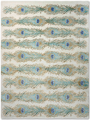 Tapis de luxe fait main Feathers Lane