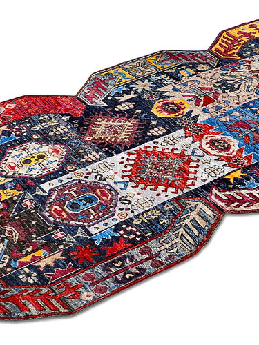 Multishape handgemaakt luxe vloerkleed
