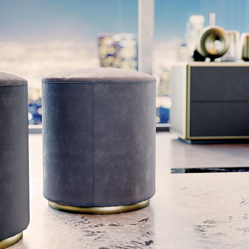 Pouf gris Adam