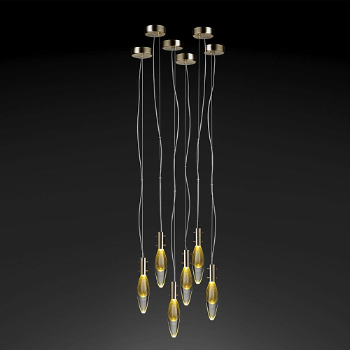 Suspension Murano Drops 6 lumières