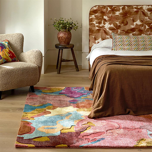 Foresta rozenhout/bosbes vloerkleed