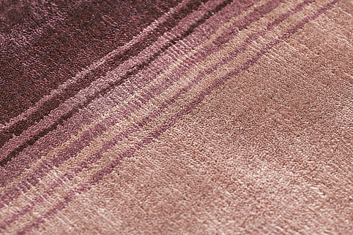 Tapis en viscose tissé main Blush