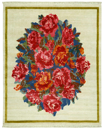 Julianka groen groen vloerkleed